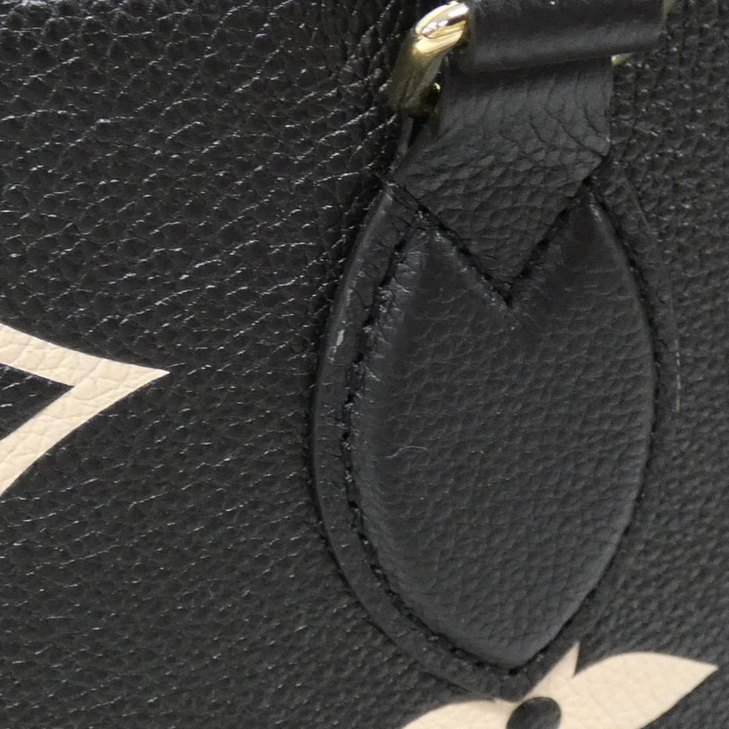Louis Vuitton Monogram Empreinte Beige Black Leather Handbag