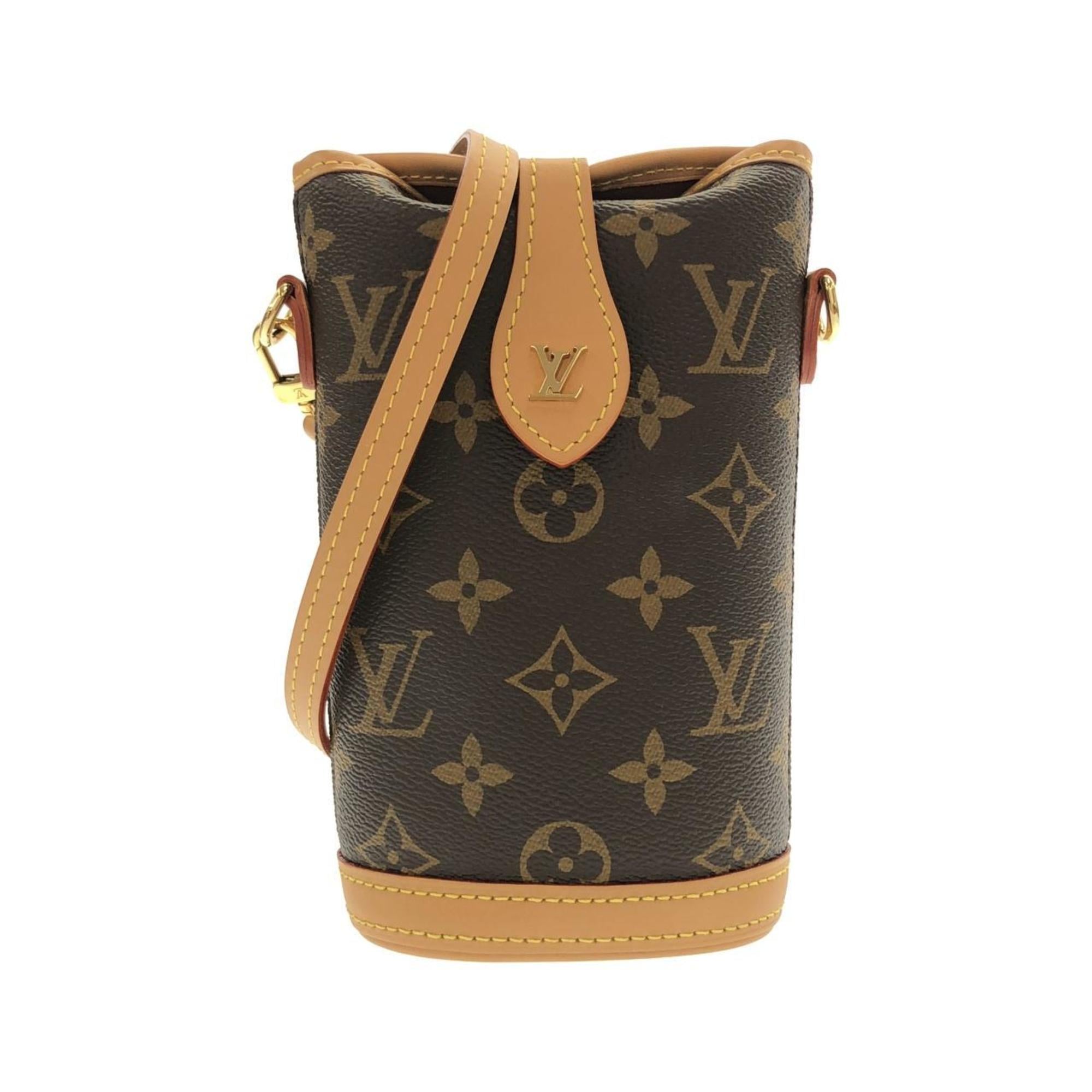Louis Vuitton Marron Coated Canvas Handbag Pouch