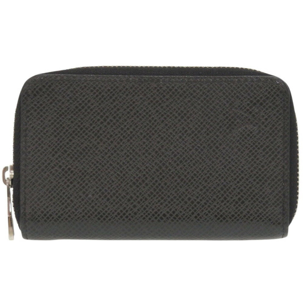 Louis Vuitton Black Taiga Leather Coin Purse/Coin Case