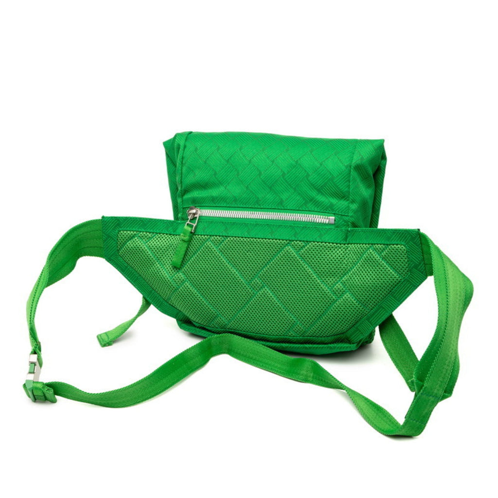 Bottega Veneta Green Nylon Sling Bag