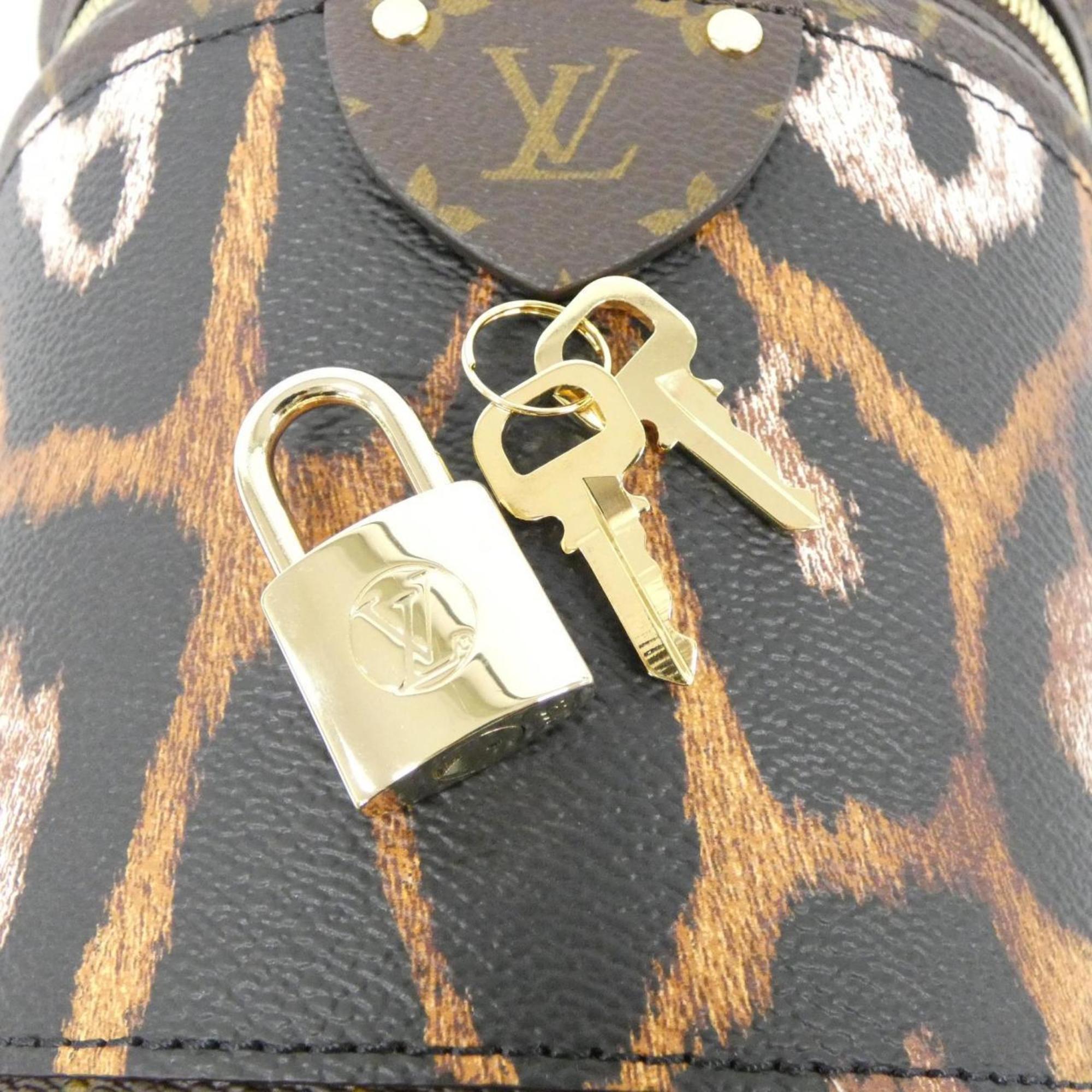Louis Vuitton Marron Saffron Coated Canvas Handbag