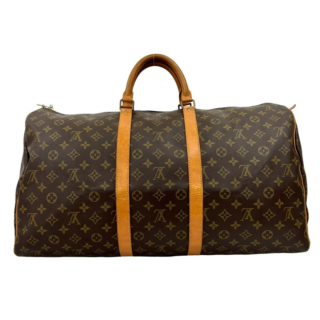 Louis Vuitton Brown Leather Pvc Boston Bag