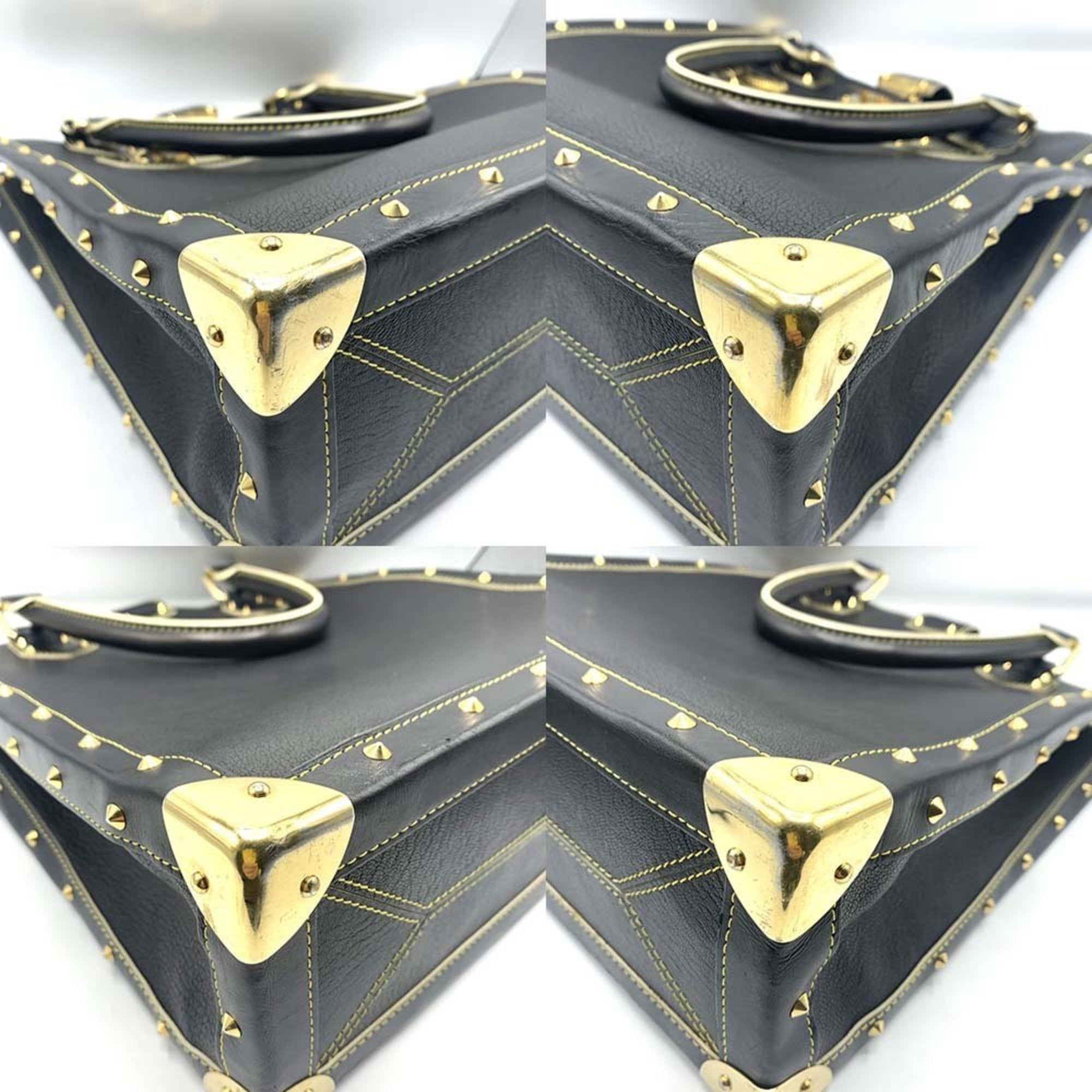 Louis Vuitton Black Suhali Leather Handbag Tote Bag