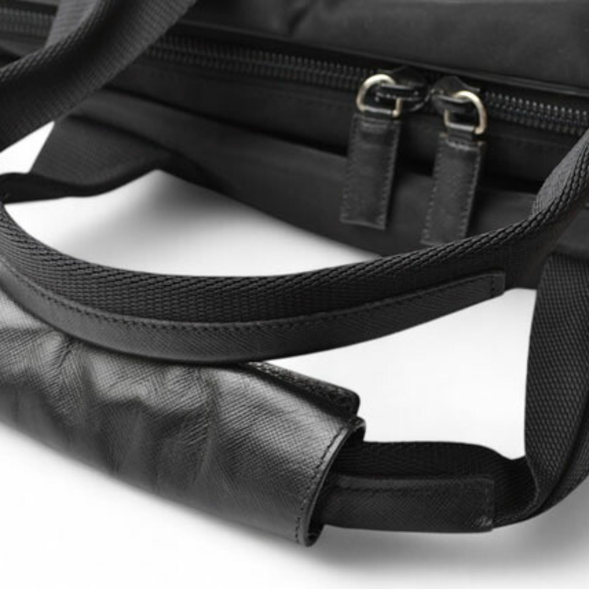 Prada Black Nero Nylon Boston Bag Shoulder Bag