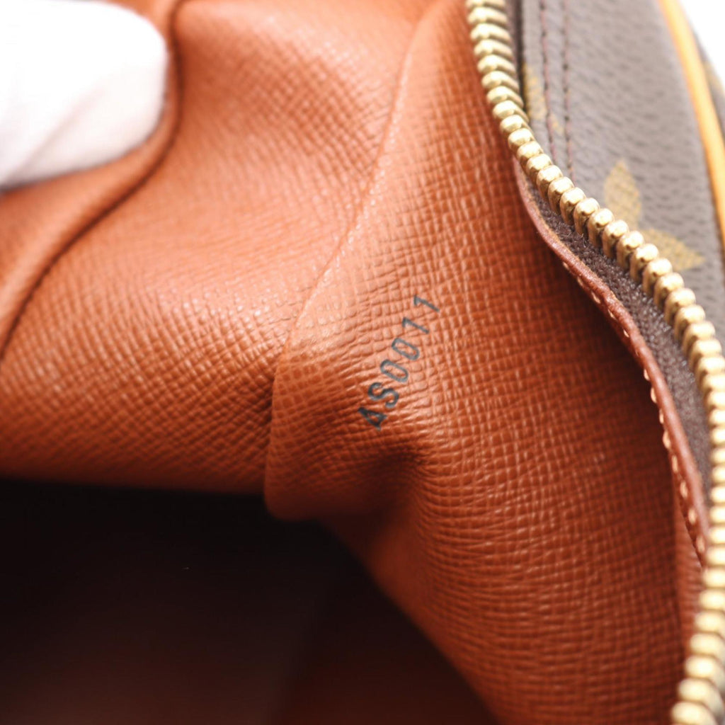 Louis Vuitton Brown Coated Canvas Leather Shoulder Bag