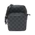 Louis Vuitton Dark Gray Graphite Coated Canvas Shoulder Bag