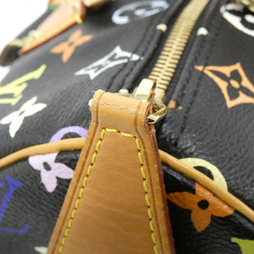 Louis Vuitton Black Coated Canvas Boston Bag