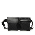 Gucci Black Canvas Leather Fanny Pack (Pre-Owned)