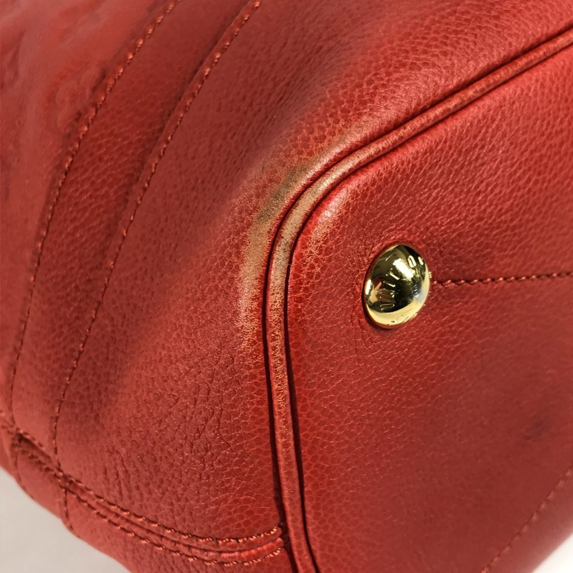 Louis Vuitton Monogram Empreinte Red Color Monogram Empreinte Shoulder Bag Tote Bag