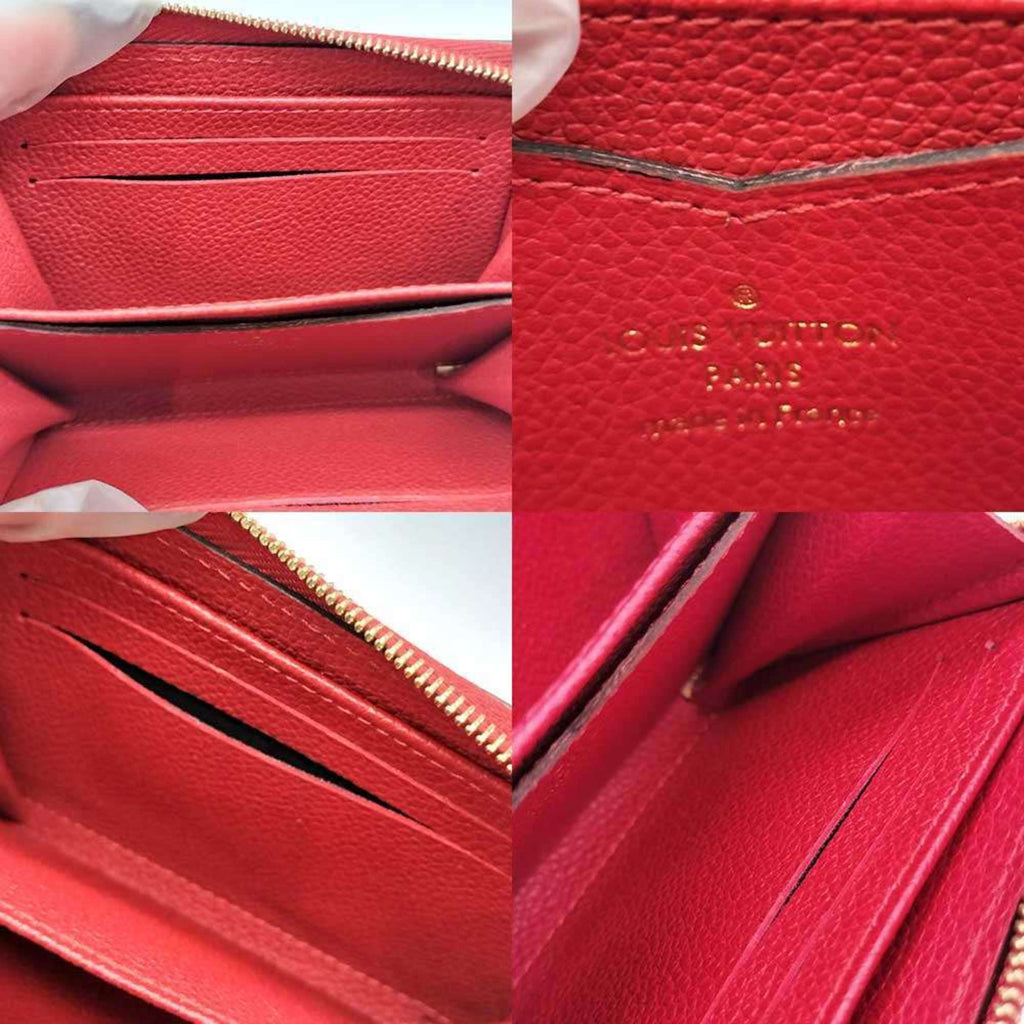Louis Vuitton Monogram Empreinte Red Color Sacrlet Monogram Empreinte Coin Purse/Coin Case