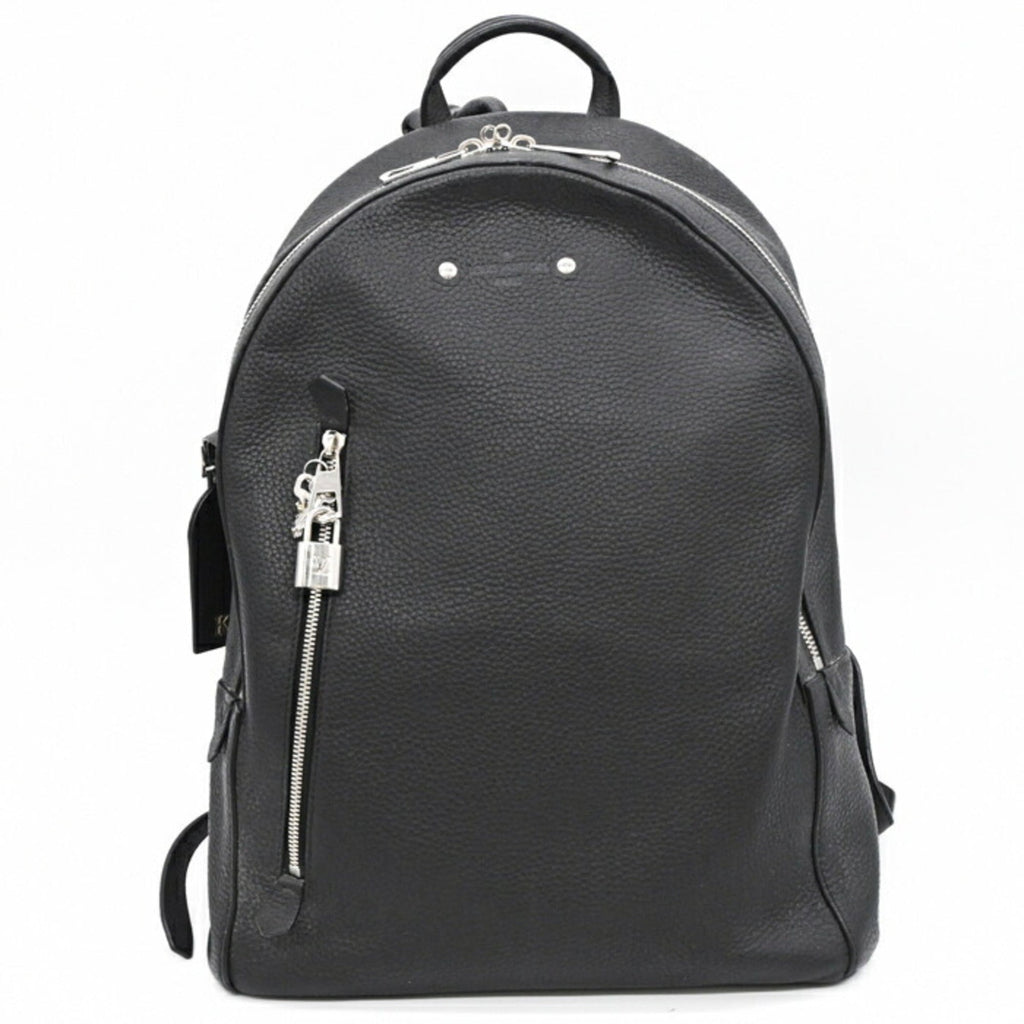Louis Vuitton Black Leather Backpack