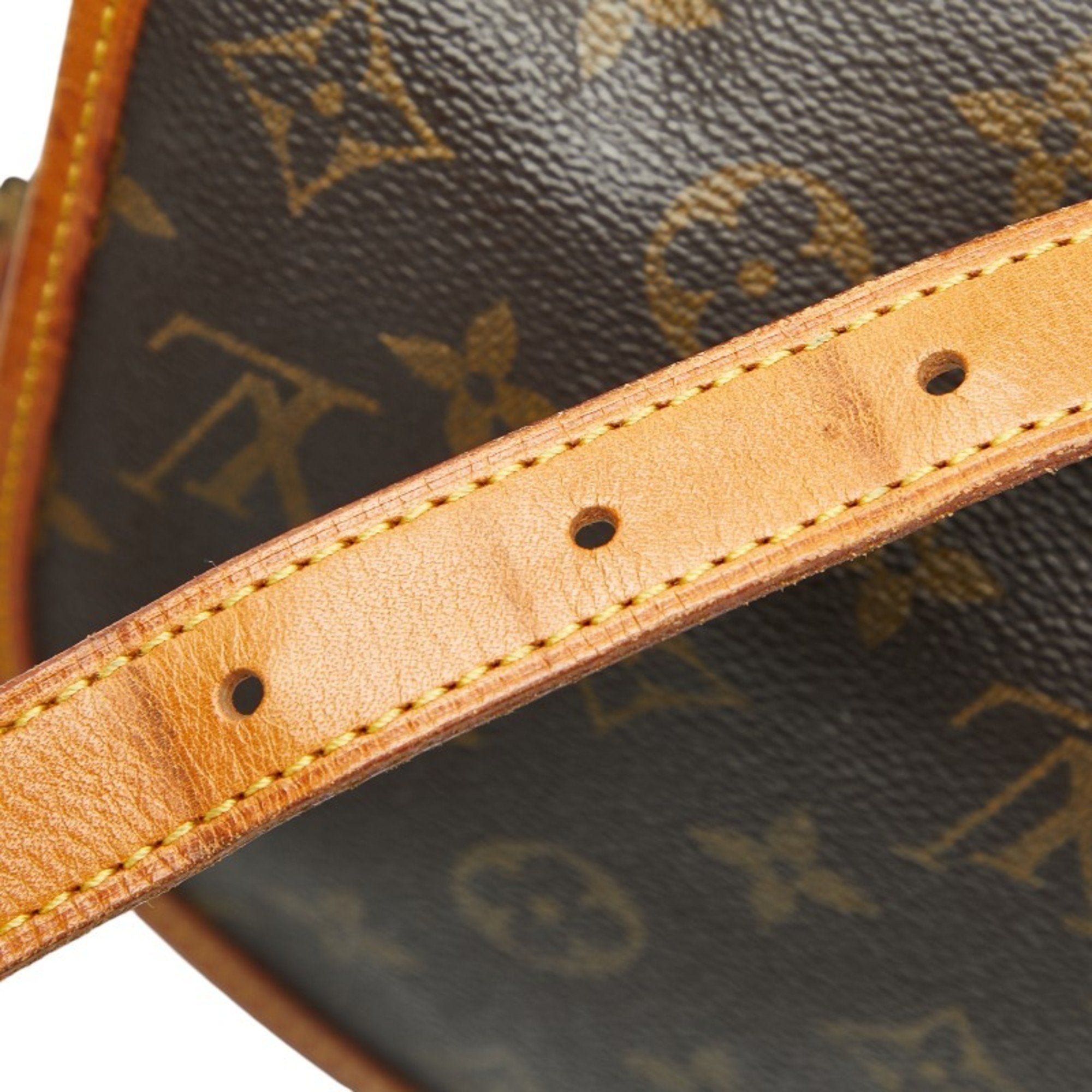 Louis Vuitton Brown Pvc Leather Shoulder Bag