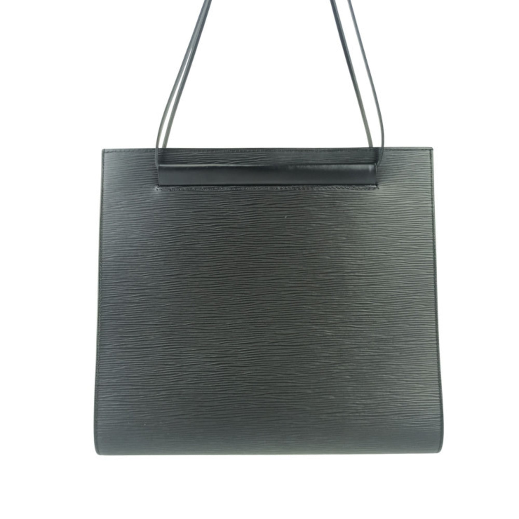 Louis Vuitton Black Epi Leather Handbag Shoulder Bag Tote Bag