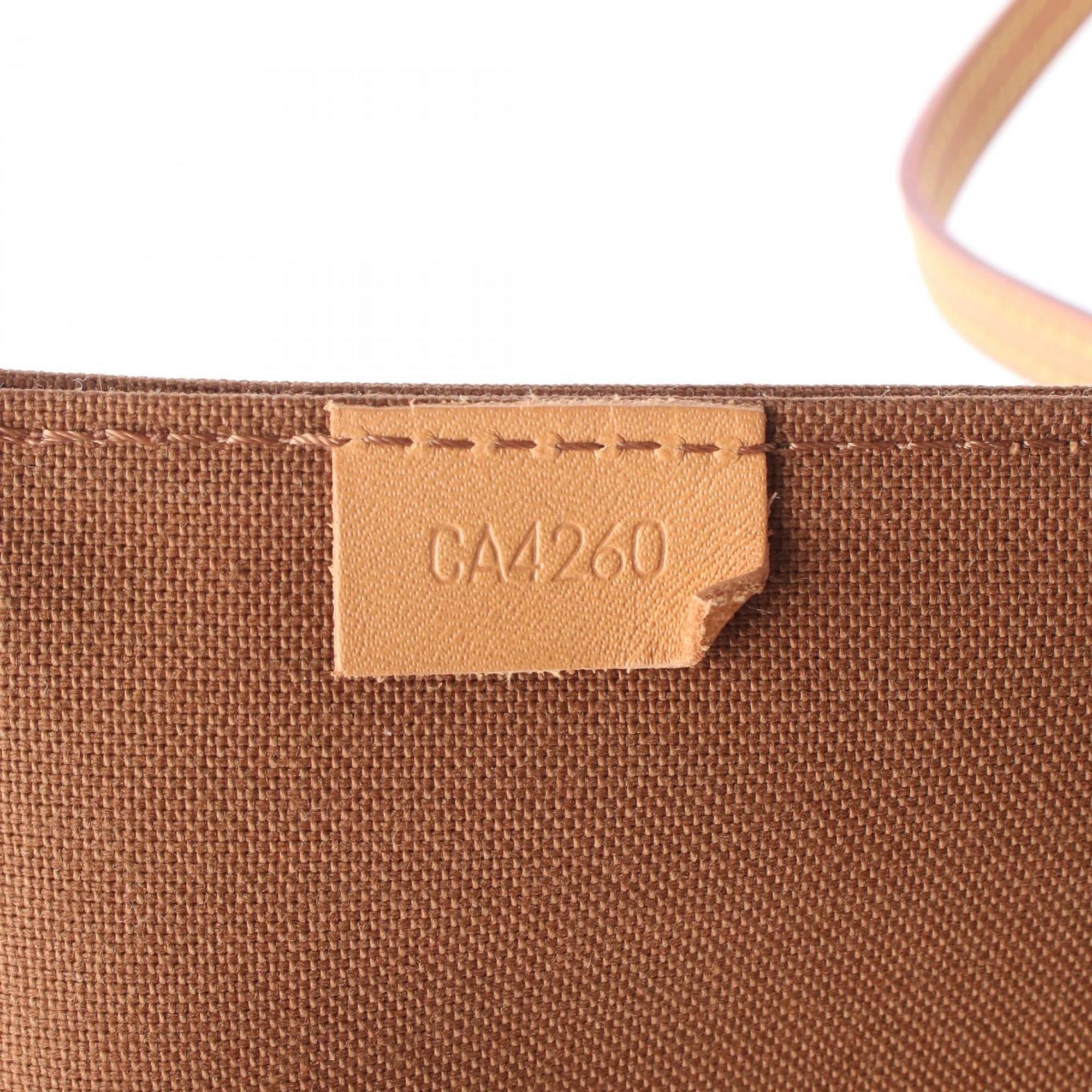 Louis Vuitton Brown Pvc Monogram Leather Coated Canvas Handbag
