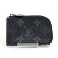 Louis Vuitton Black Monogram Eclipse Canvas Leather Coin Purse/Coin Case
