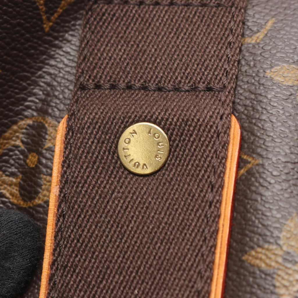 Louis Vuitton Brown Coated Canvas Leather Tote Bag