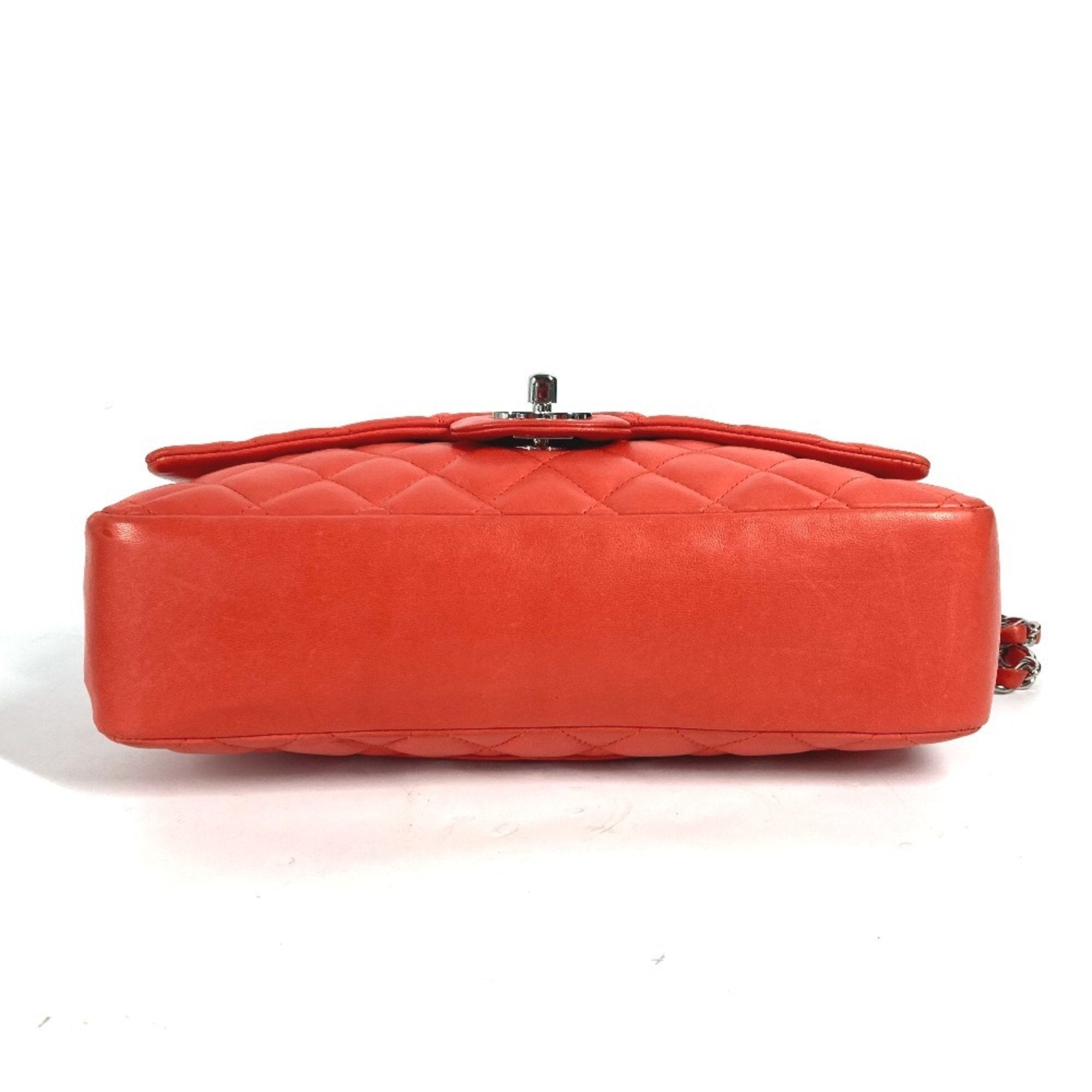 Chanel Red Color Leather Shoulder Bag