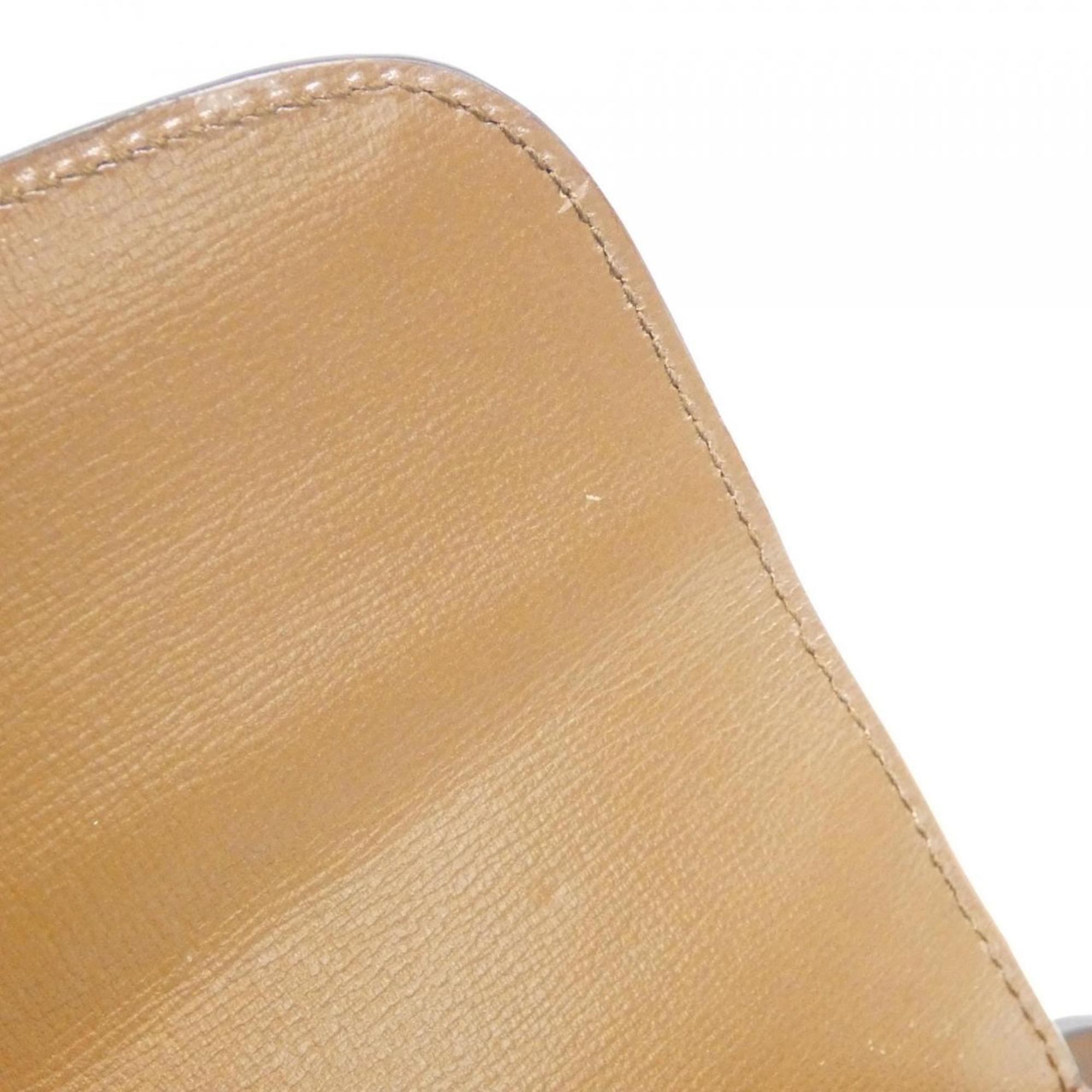 Gucci Beige Brown Gg Supreme Shoulder Bag (Pre-Owned)