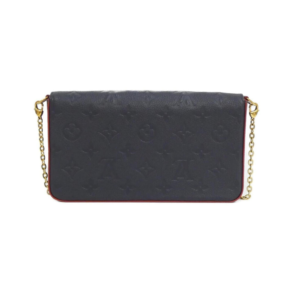 Louis Vuitton Black Marine Rouge Leather Pochette Shoulder Bag