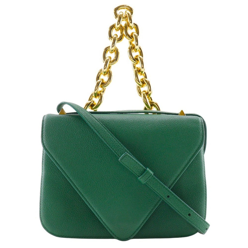 Bottega Veneta Green Leather Shoulder Bag