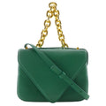 Bottega Veneta Green Leather Shoulder Bag