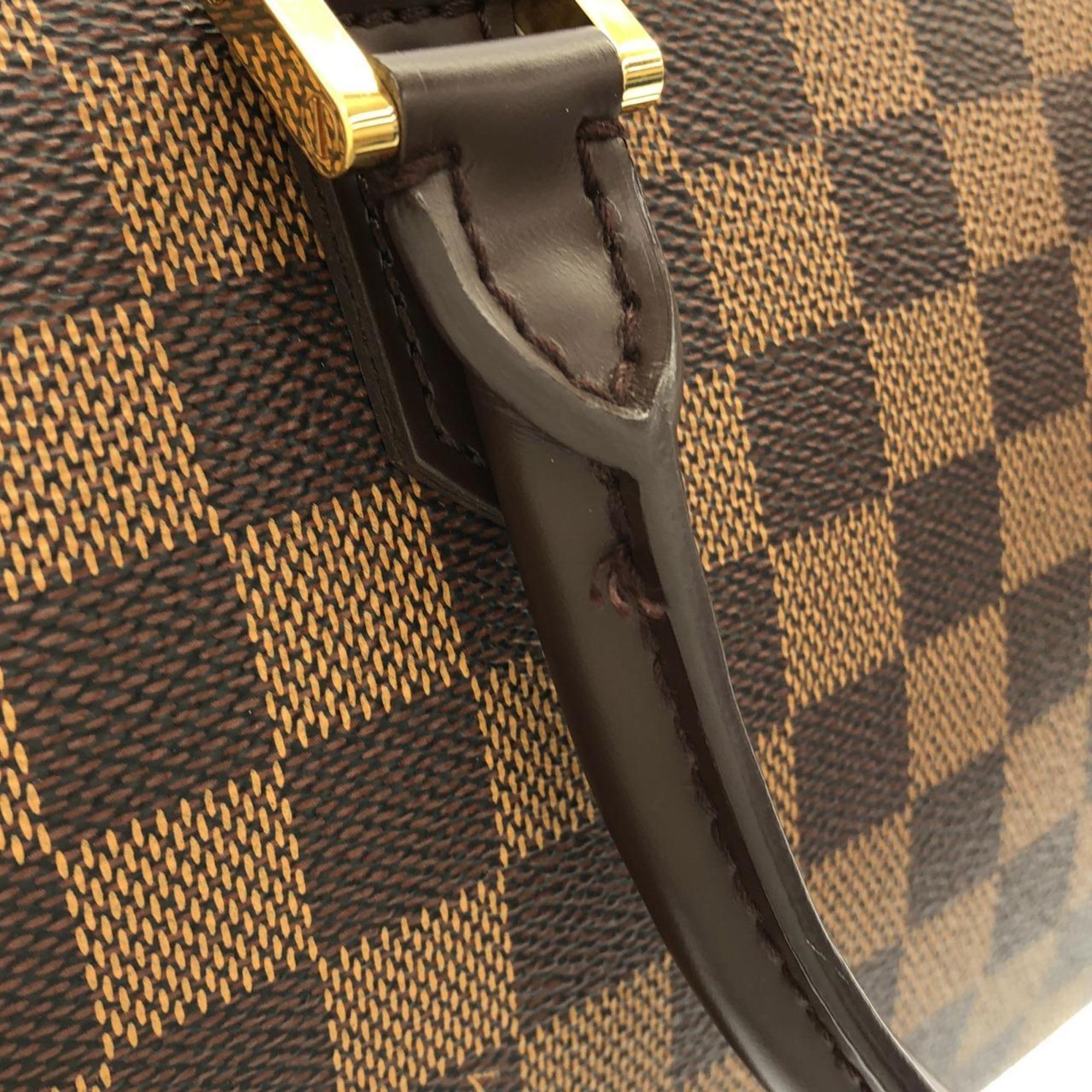 Louis Vuitton Brown Coated Canvas Handbag