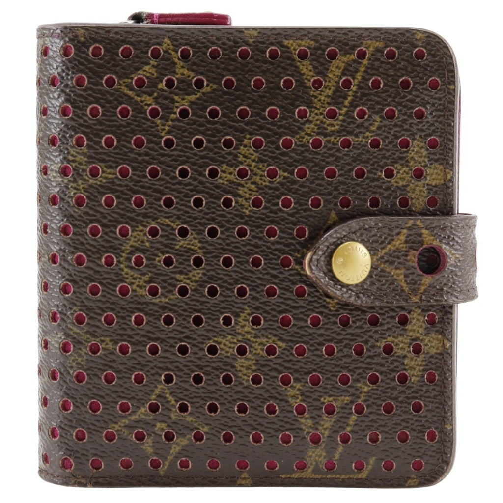 Louis Vuitton Brown Fuchsia Monogram Pink Monogram Wallet
