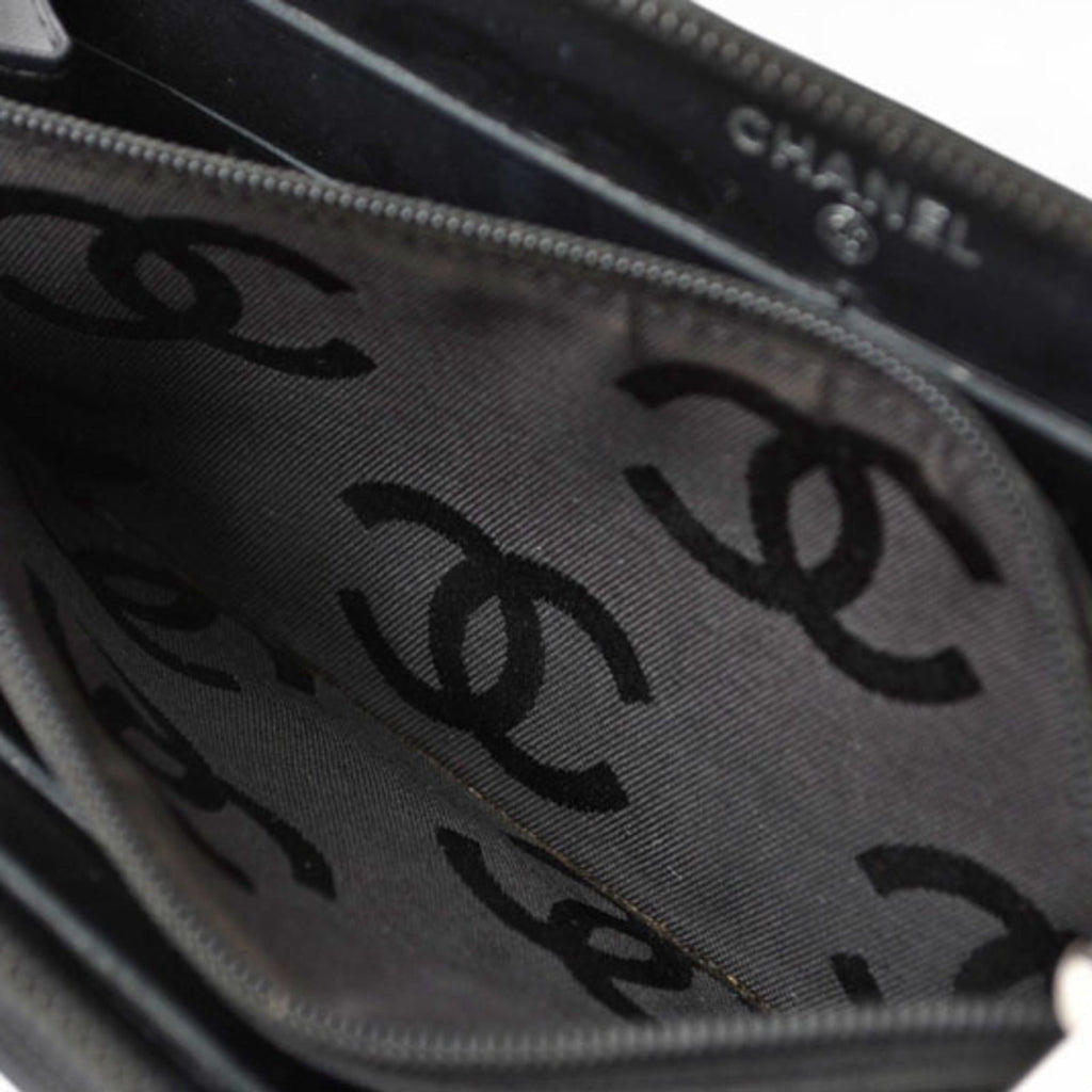 Chanel Black Cambon Ligne Long Wallet (Bi-Fold)