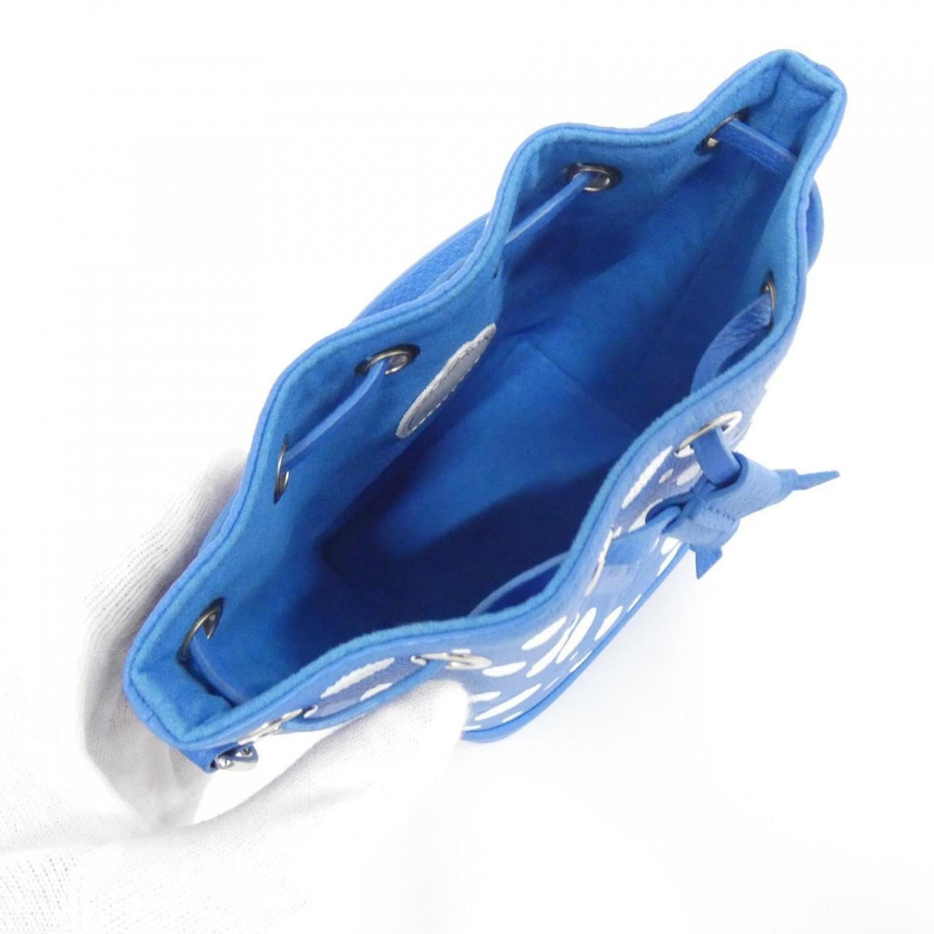 Louis Vuitton Blue Leather Shoulder Bag