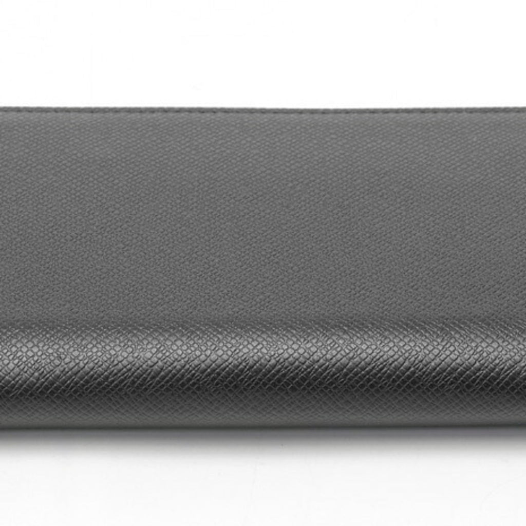 Louis Vuitton Black Noir Taiga Leather Long Wallet