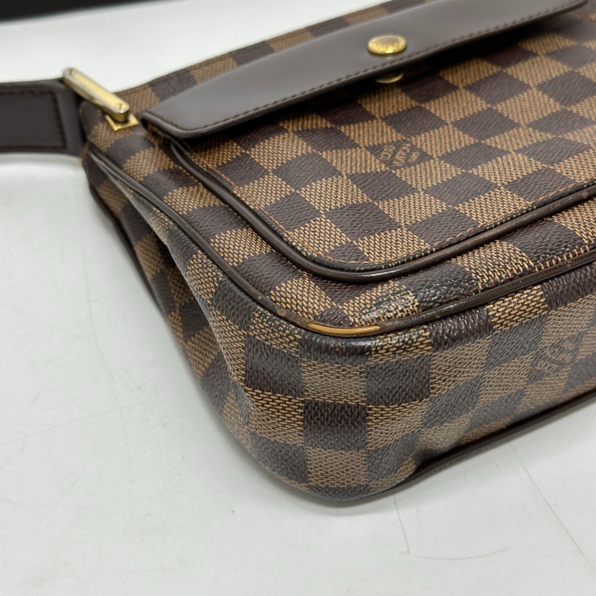 Louis Vuitton Damier Brown Ebene Damier Canvas Shoulder Bag