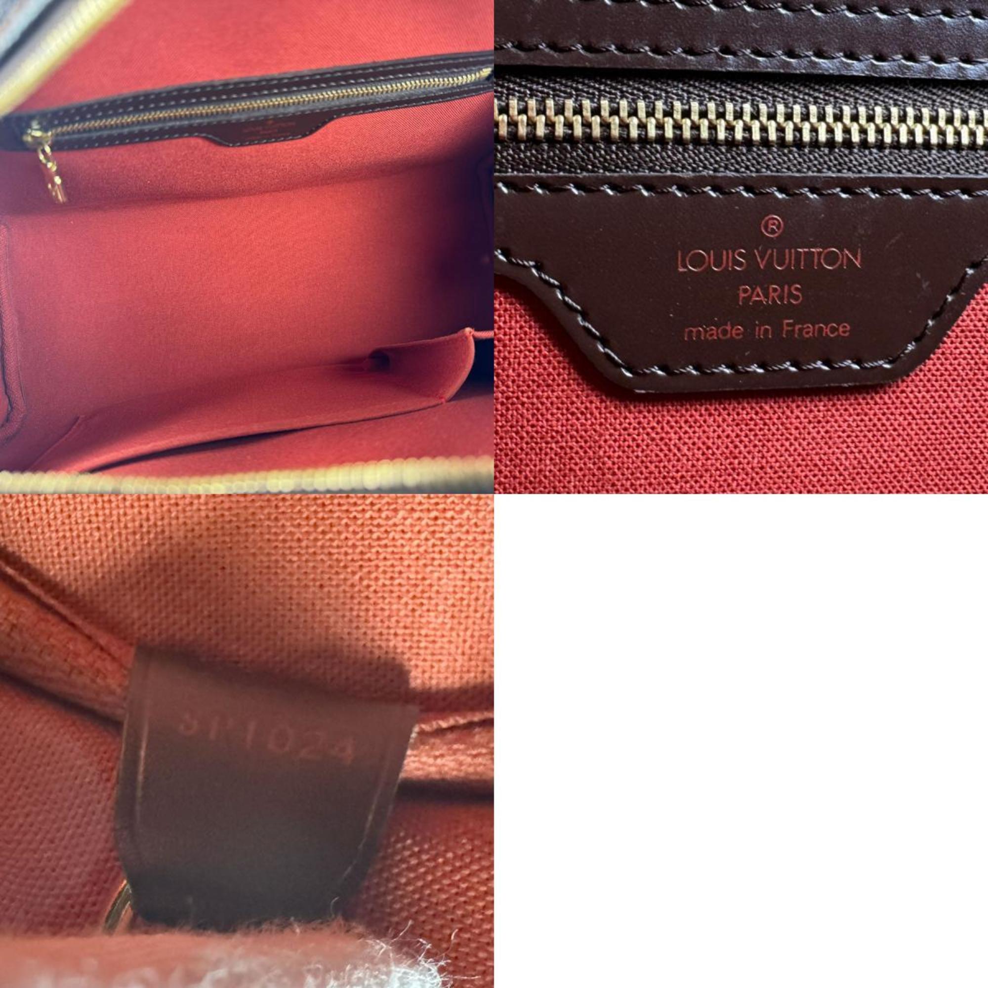 Louis Vuitton Damier Ebene Damier Canvas Handbag