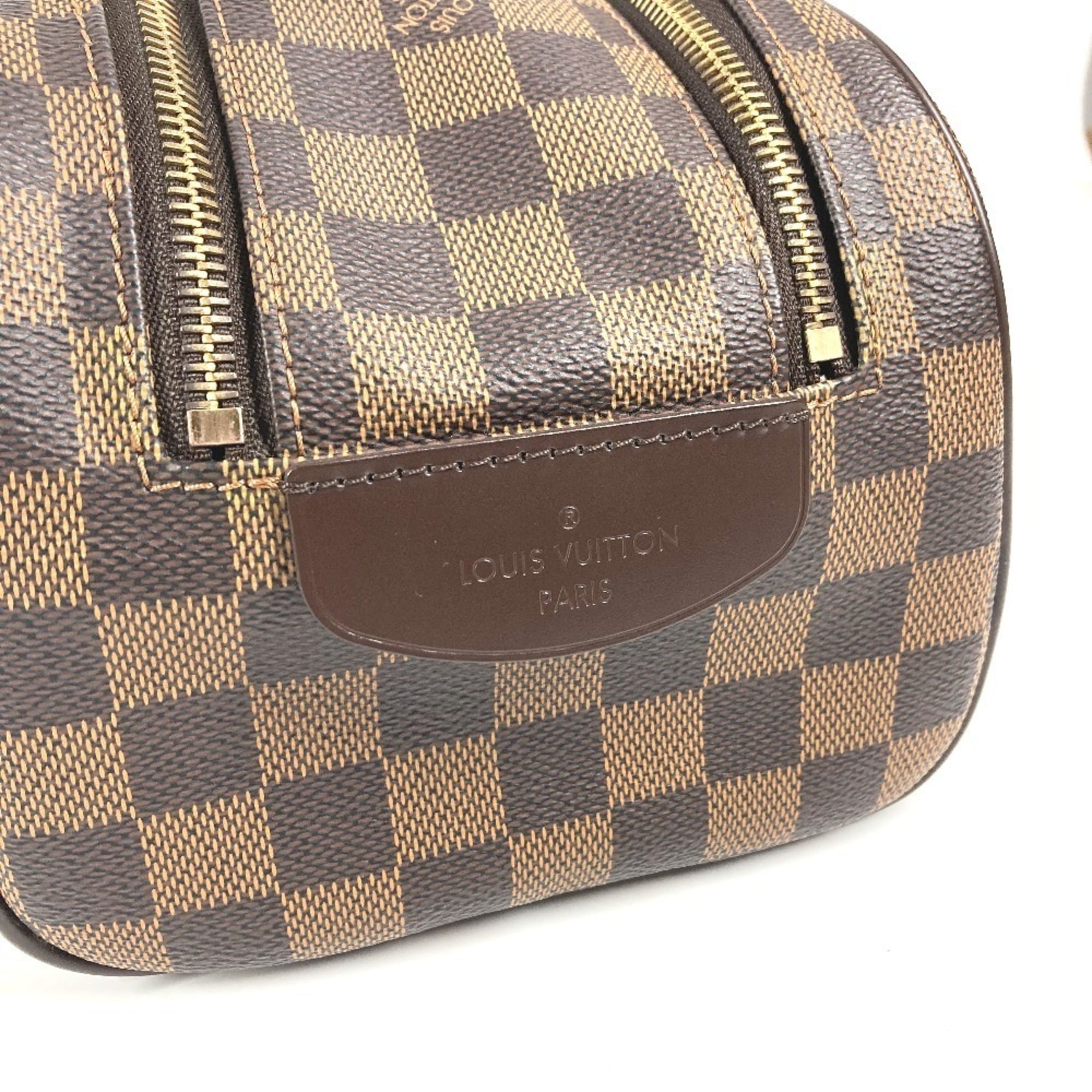 Louis Vuitton Brown Ebene Damier Canvas Pouch