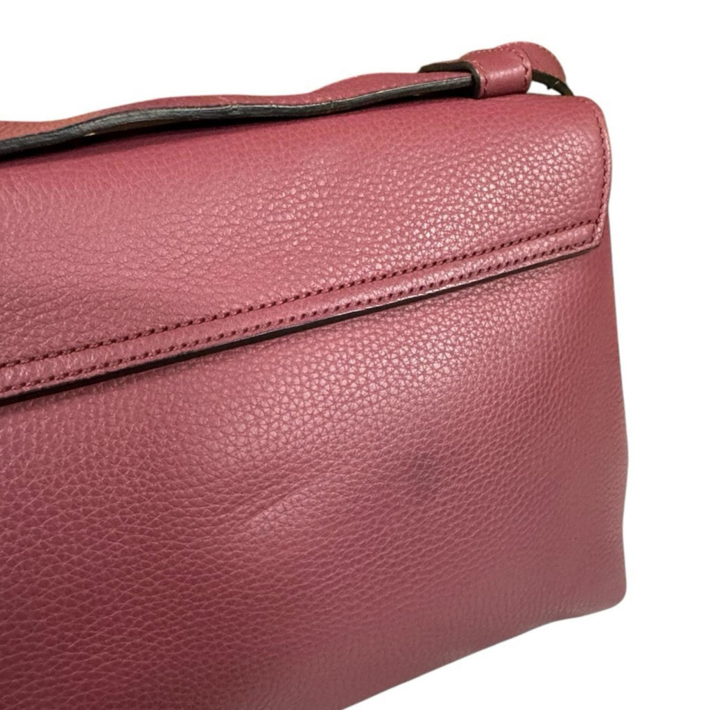 Gucci Pink Leather Shoulder Bag (Pre-Owned)
