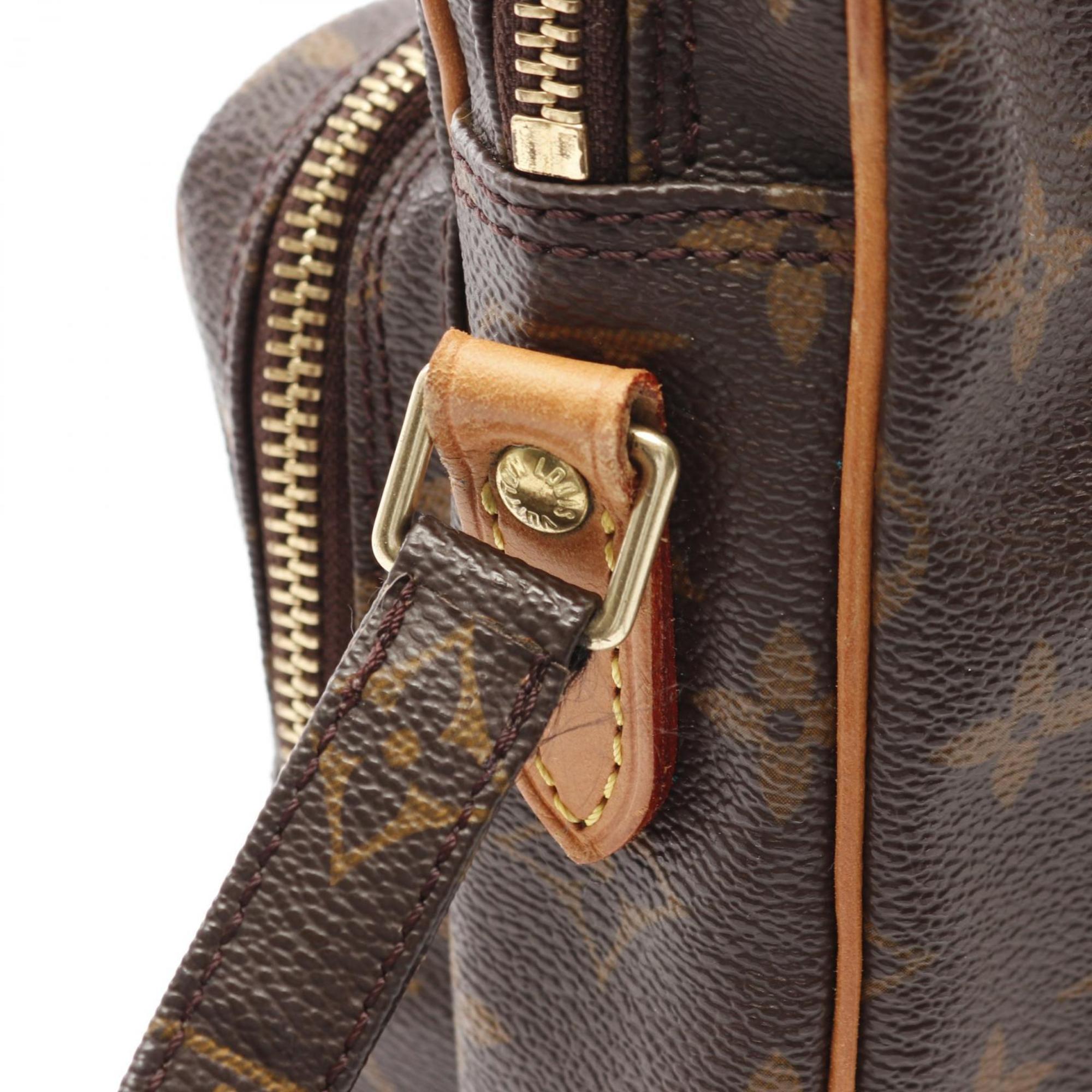 Louis Vuitton Brown Monogram Coated Canvas Leather Pvc Shoulder Bag