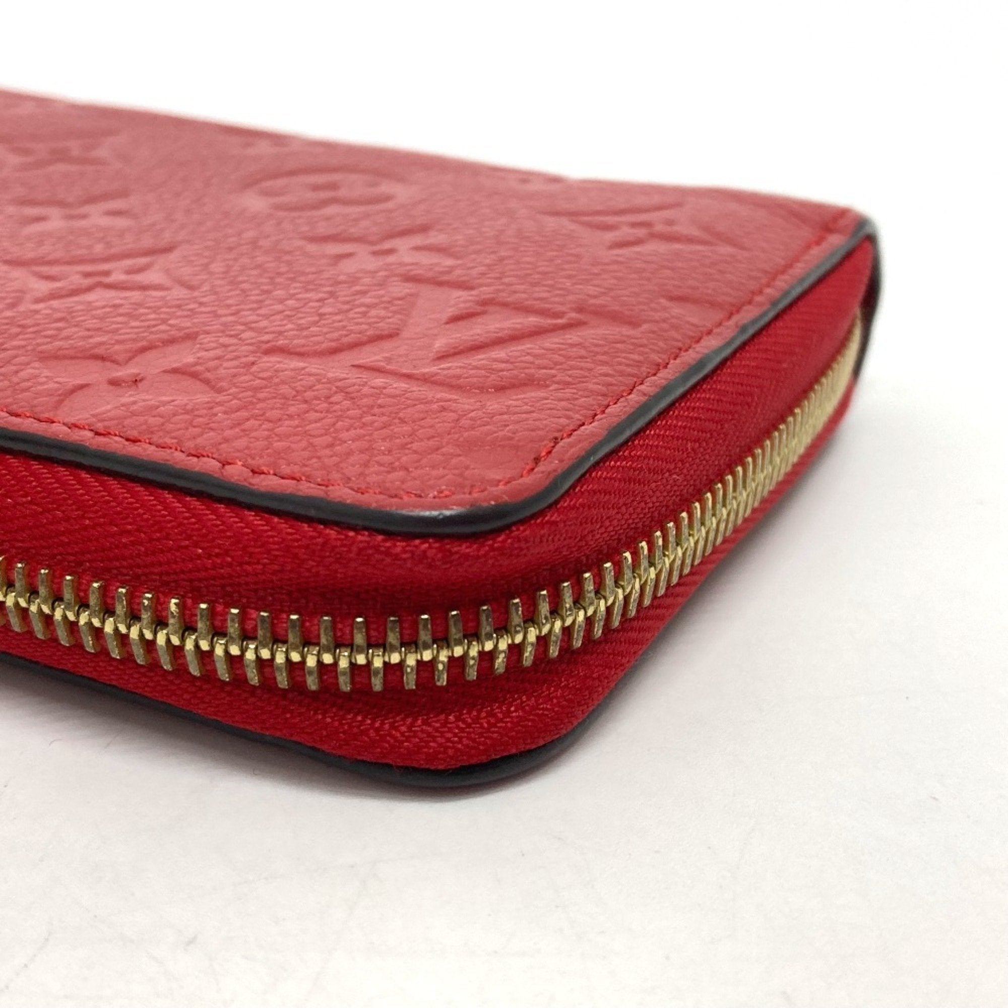 Louis Vuitton Monogram Empreinte Cerise Red Color Monogram Empreinte Long Wallet