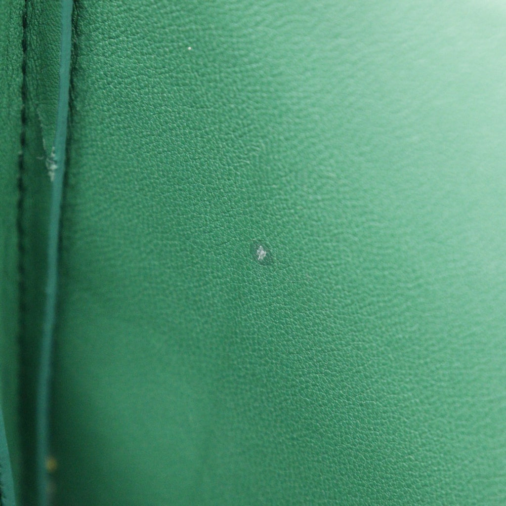 Bottega Veneta Green Leather Shoulder Bag