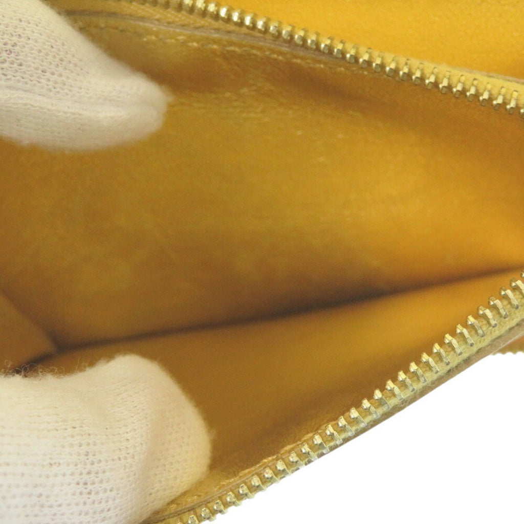 Celine Gold Yellow Leather Wallet (Bi-Fold)