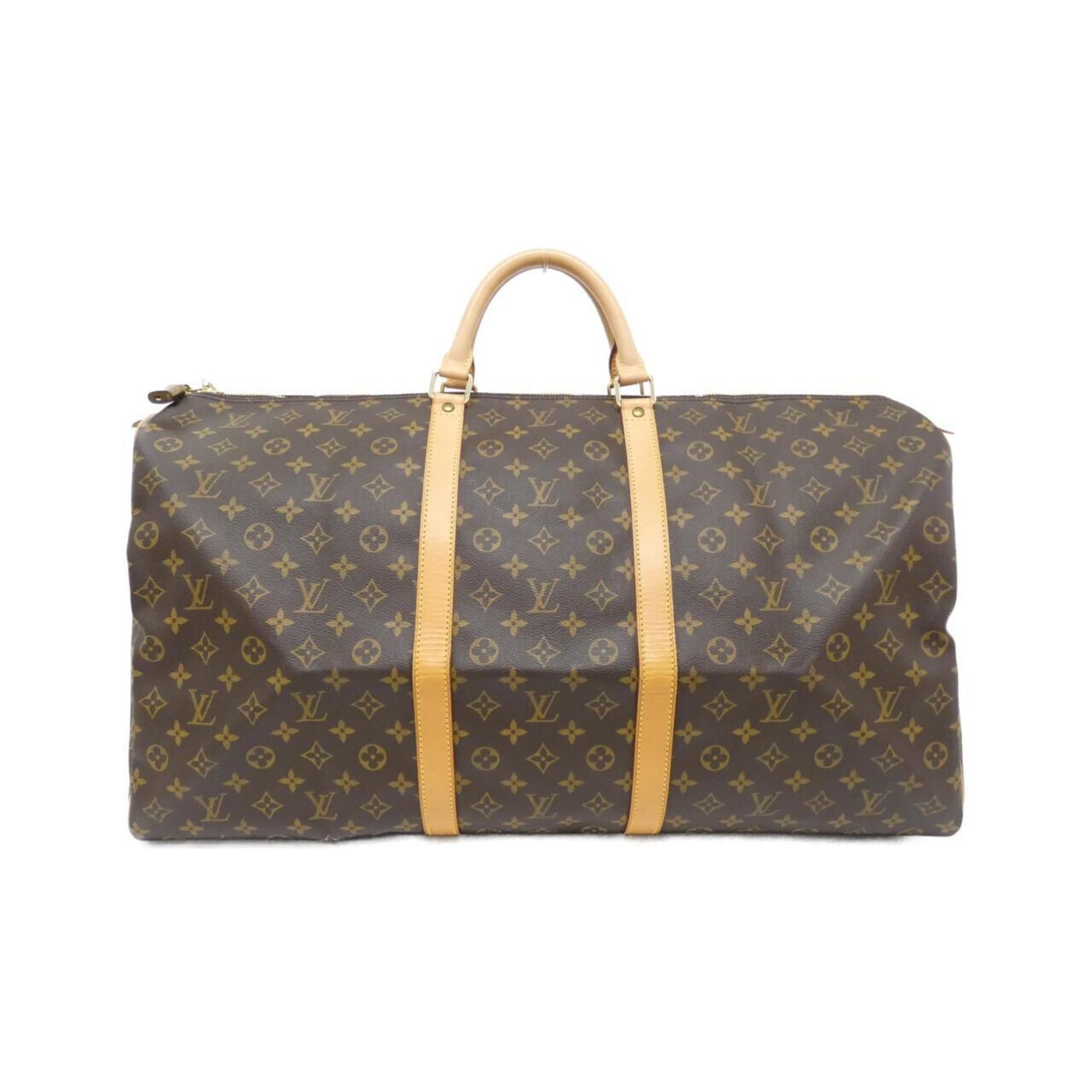 Louis Vuitton Monogram Brown Coated Canvas Boston Bag