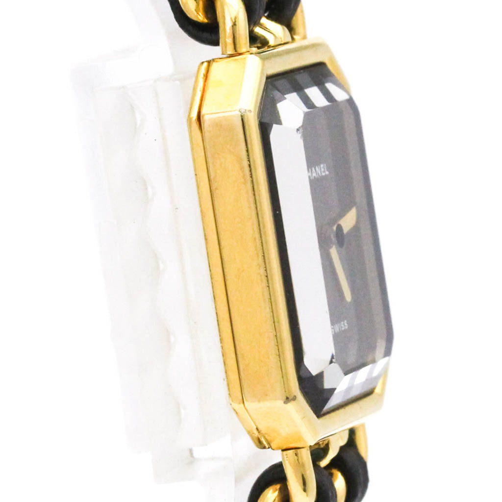 Chanel Premiere Rock Quartz Watch Plated Metal And Leather Watch