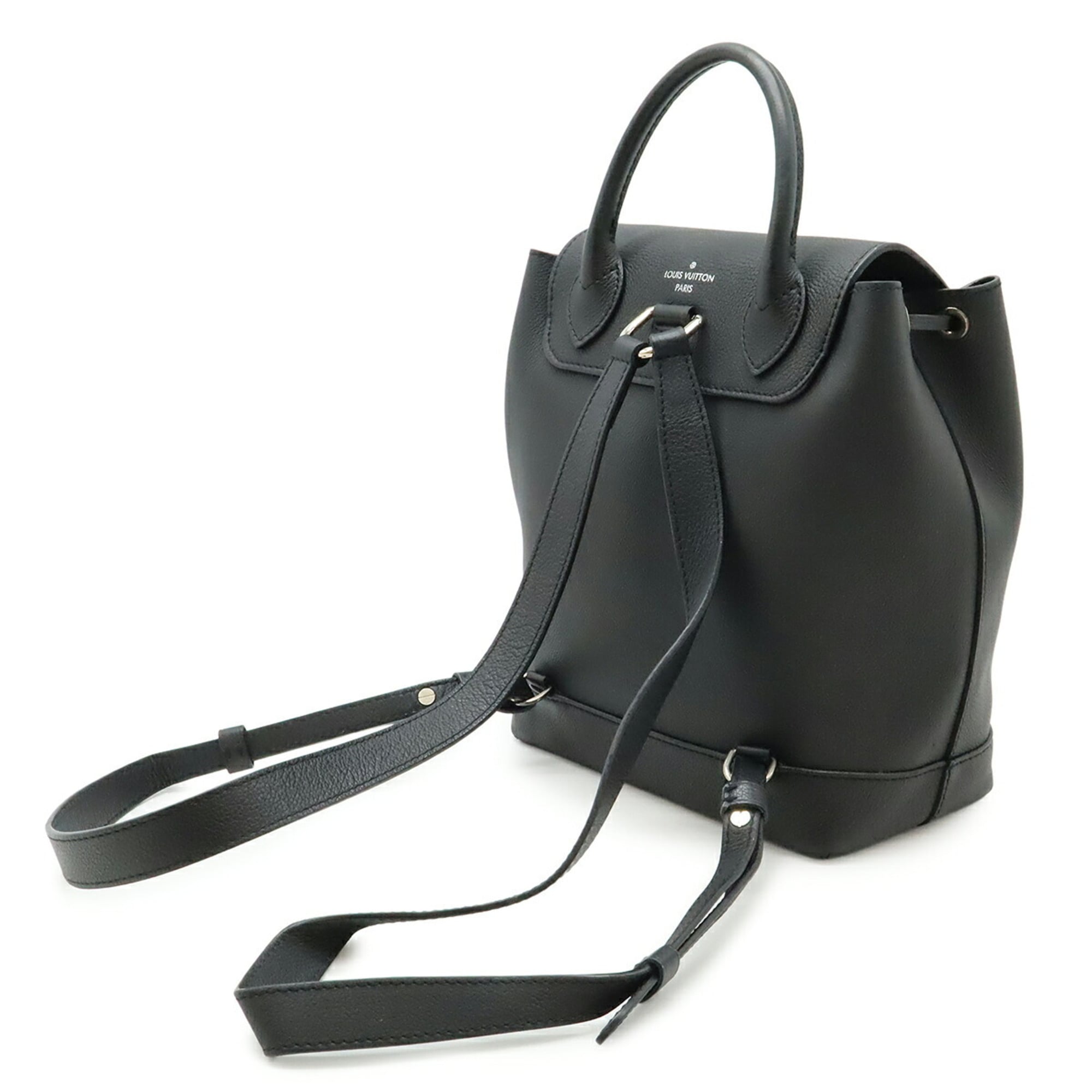 Louis Vuitton Black Noir Leather Backpack
