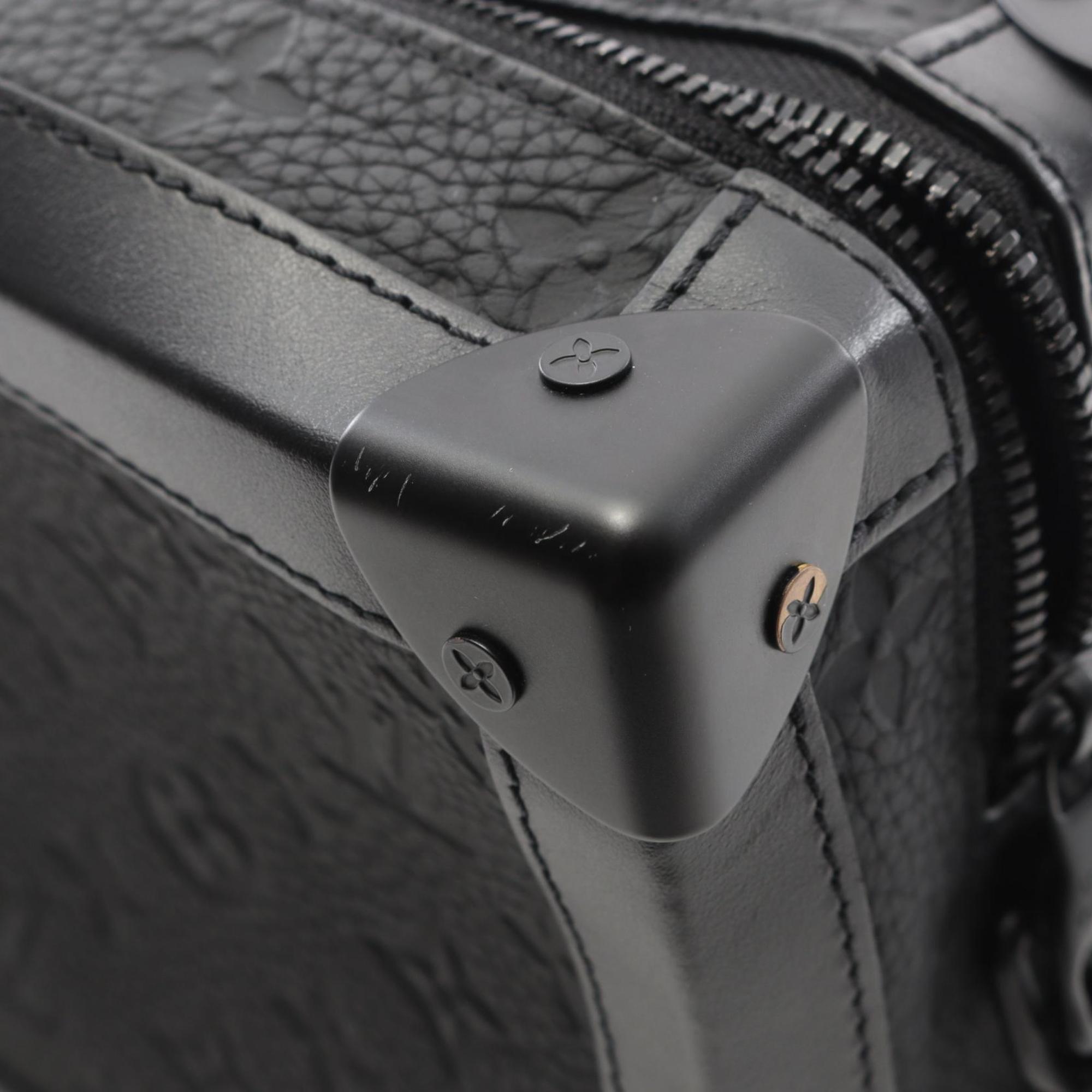 Louis Vuitton Black Noir Monogram Leather Shoulder Bag