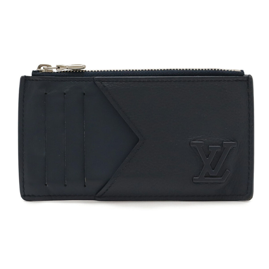 Louis Vuitton Navy Leather Coin Purse/Coin Case