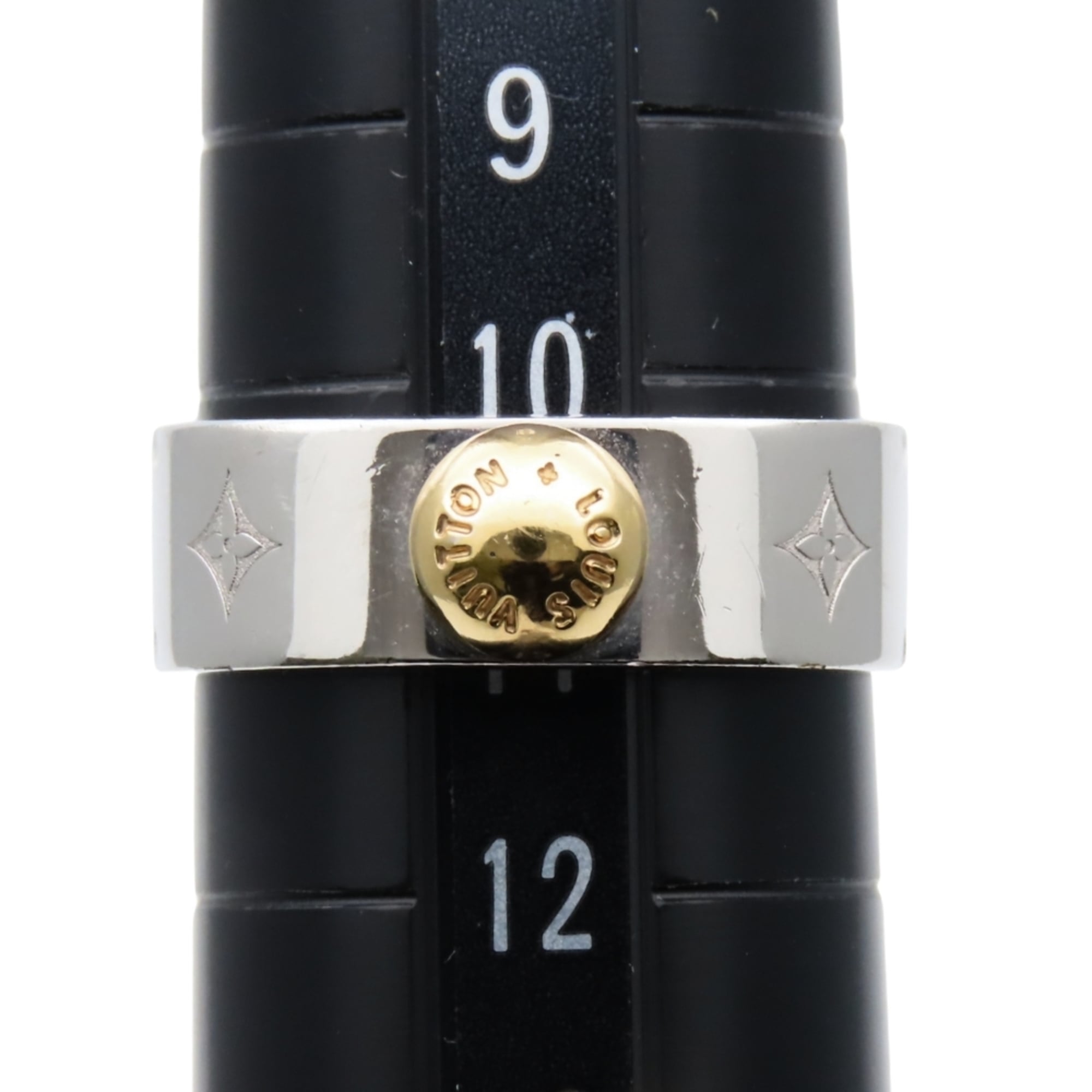 Louis Vuitton Silver Metal Band Ring