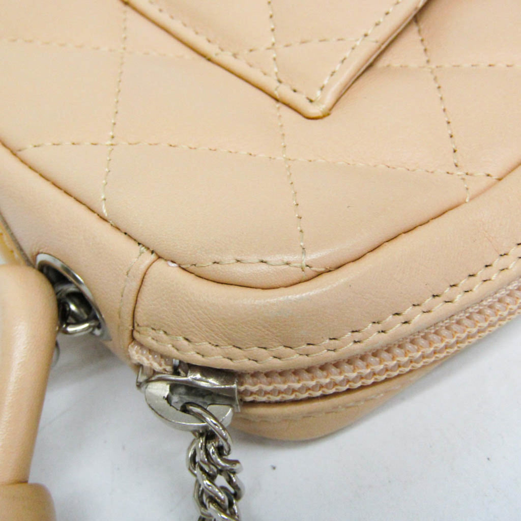 Chanel Ligne Cambon Light Beige Leather Handbag