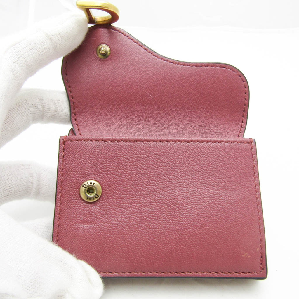 Christian Dior Dusty Pink Leather Wallet (Tri-Fold) (Pre-Owned)
