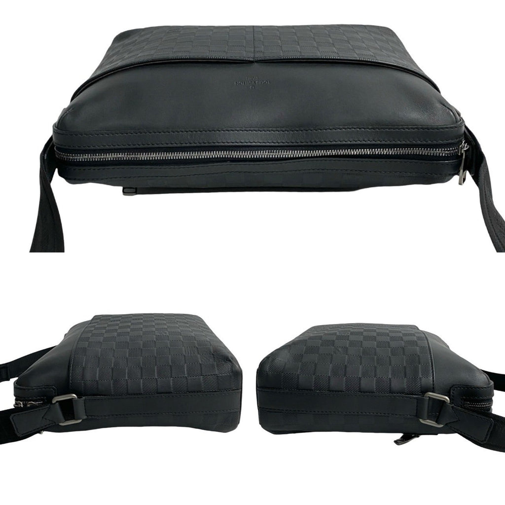 Louis Vuitton Black Leather Shoulder Bag
