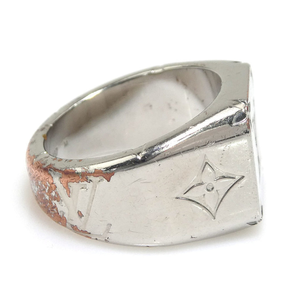 Louis Vuitton Silver Metal Band Ring