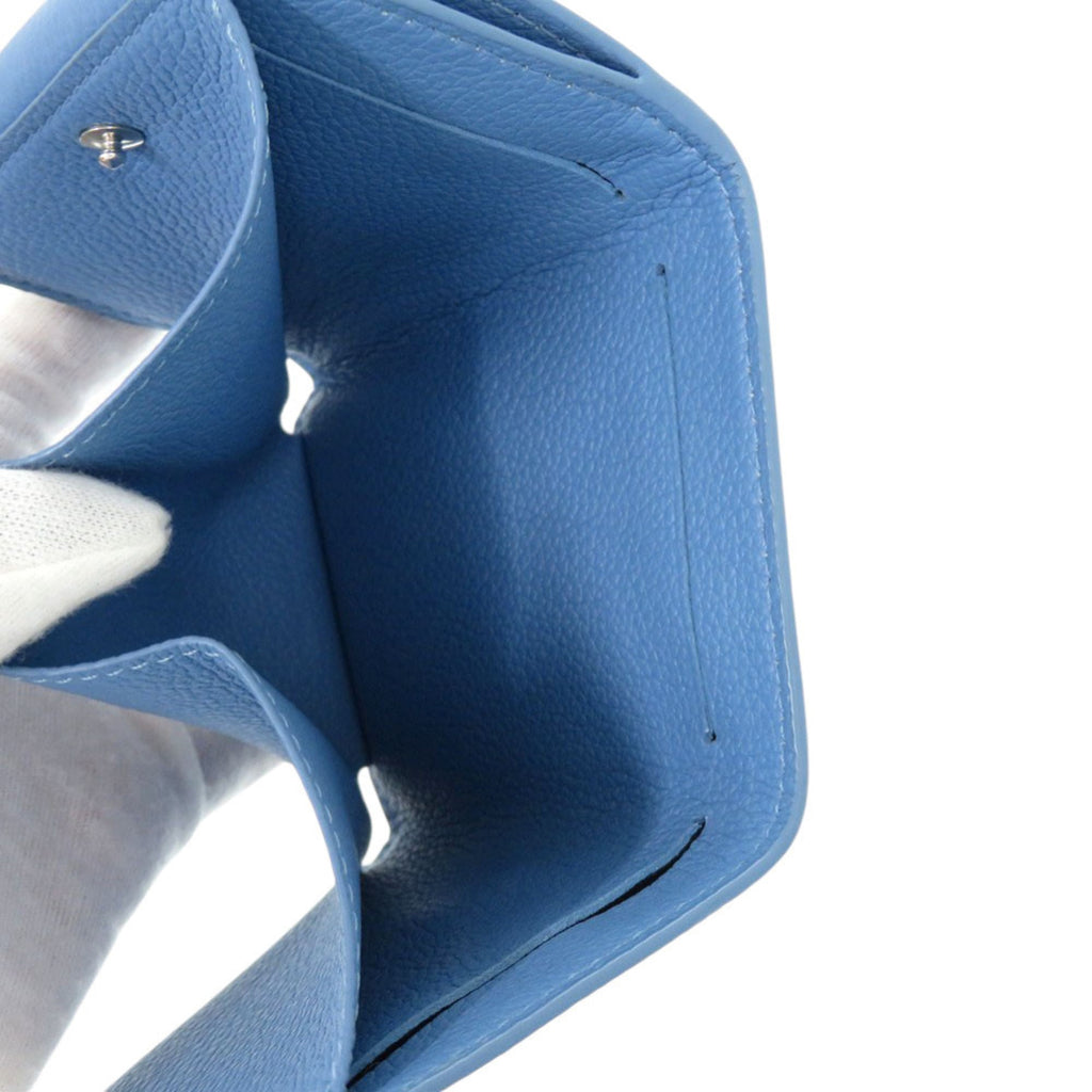 Louis Vuitton Blue Leather Wallet (Tri-Fold)