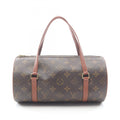 Louis Vuitton Brown Coated Canvas Leather Handbag